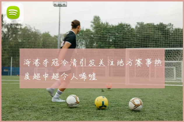 海港夺冠冷清引发关注地方赛事热度超中超令人唏嘘